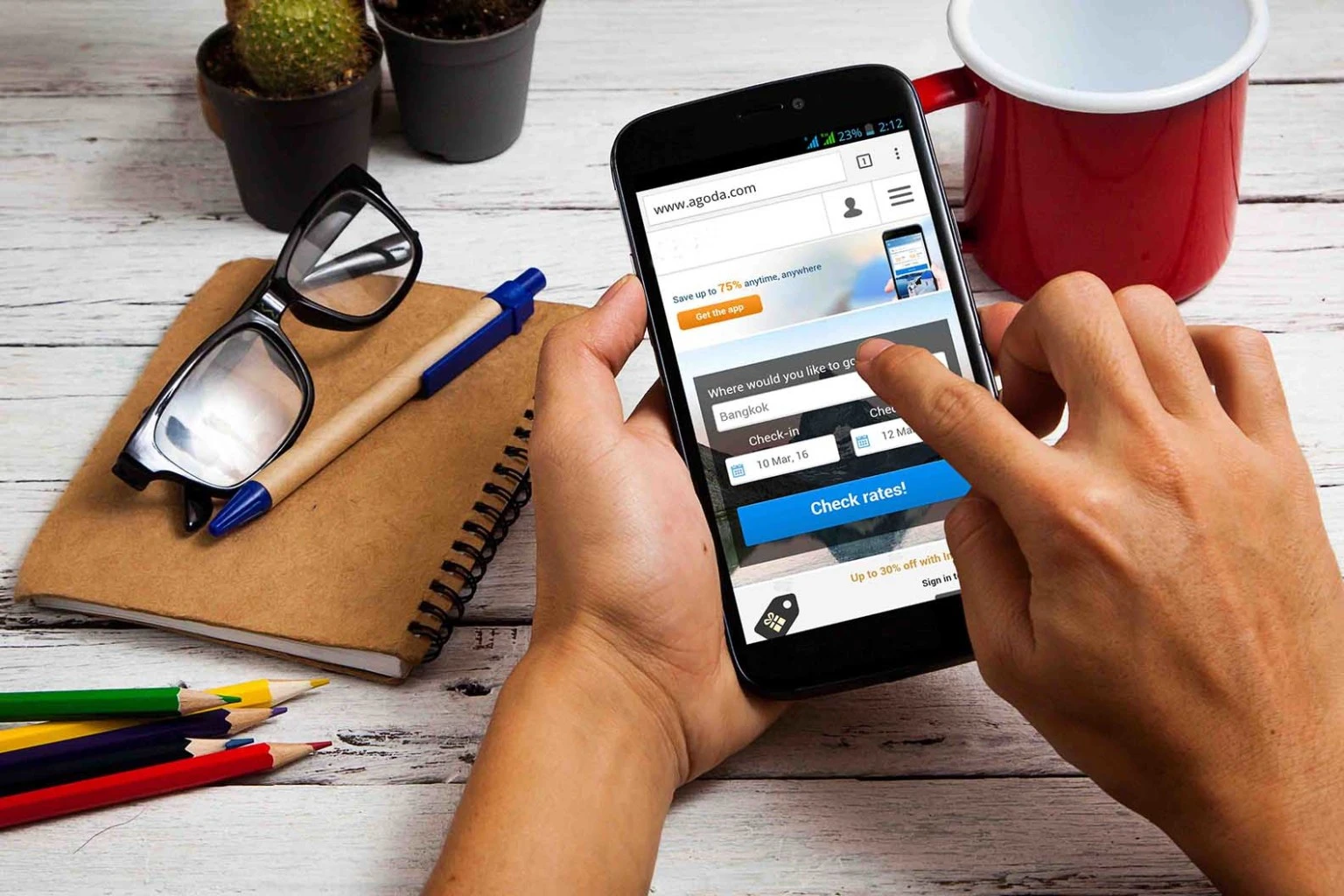 filling form on mobile