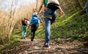 group of people hiking