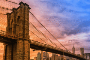 New York Brooklyn Bridge Banner